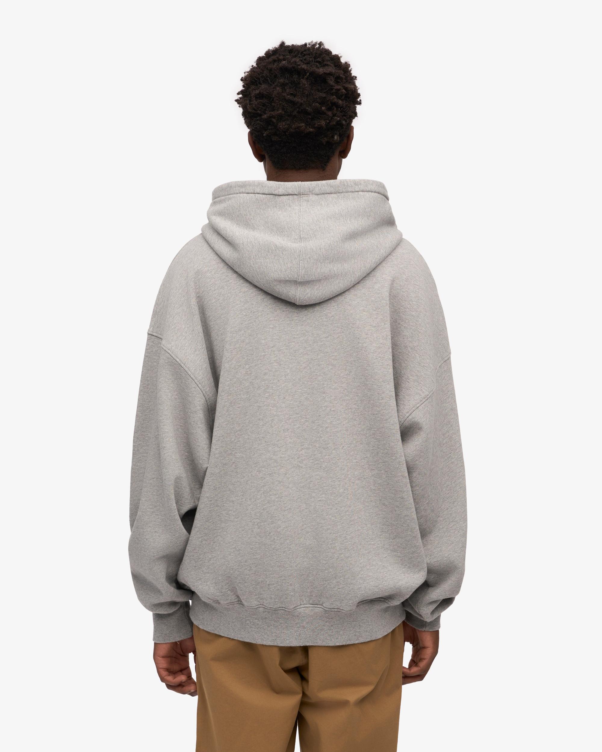 Organic Oversized Hood - Heather Grey Product Image