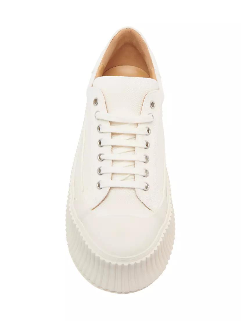 Leather-Paneled Low-Top Sneakers Product Image