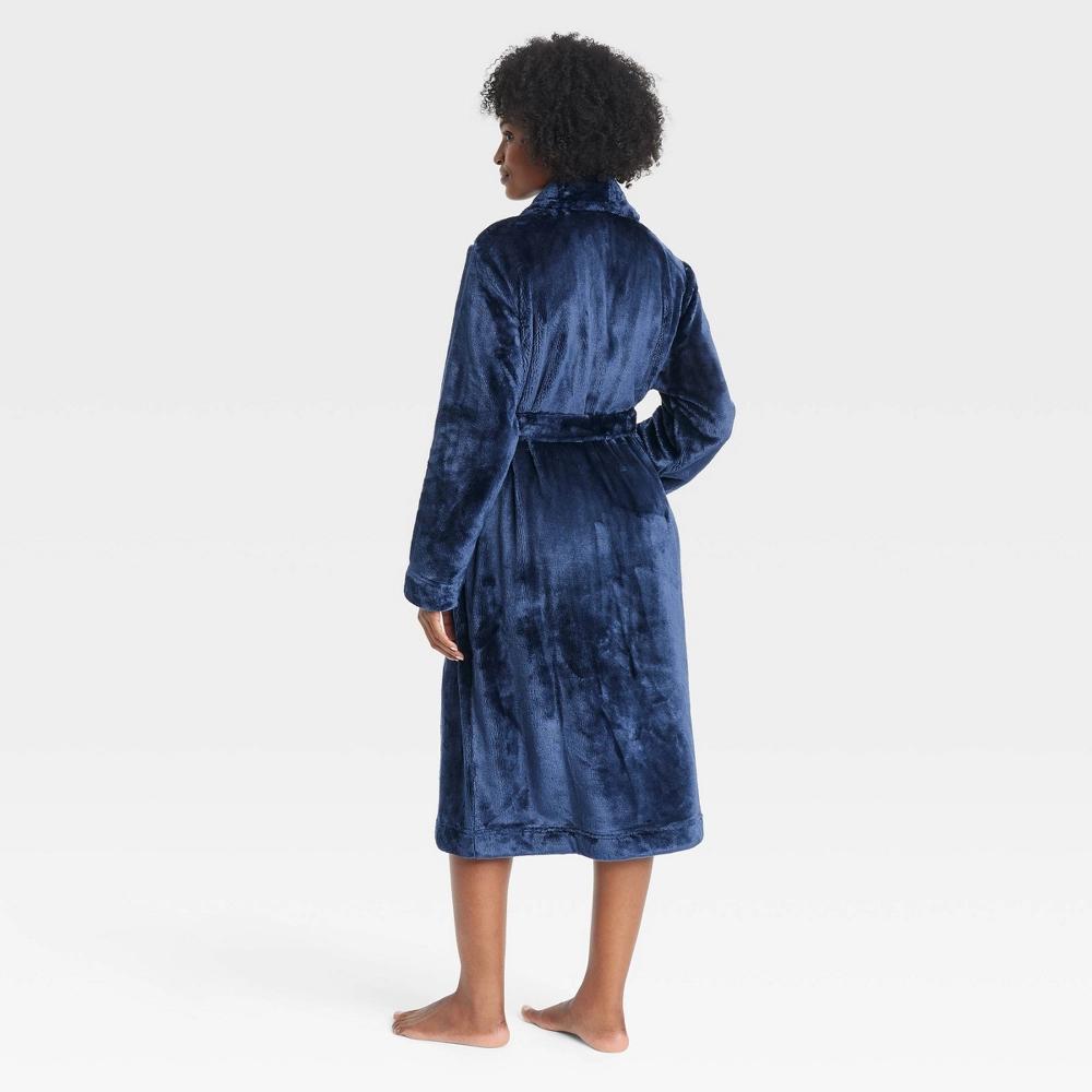 Womens Plush Robe - Auden Navy Blue XL/XXL Product Image