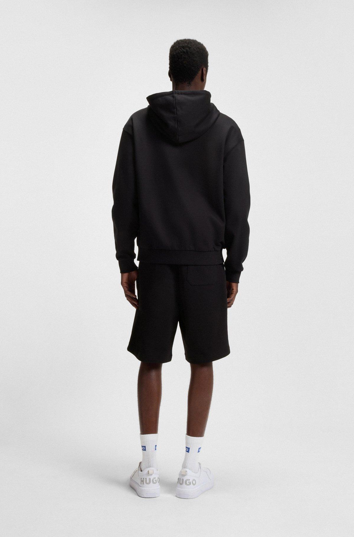Zip-up hoodie in French terry cotton with logo Product Image