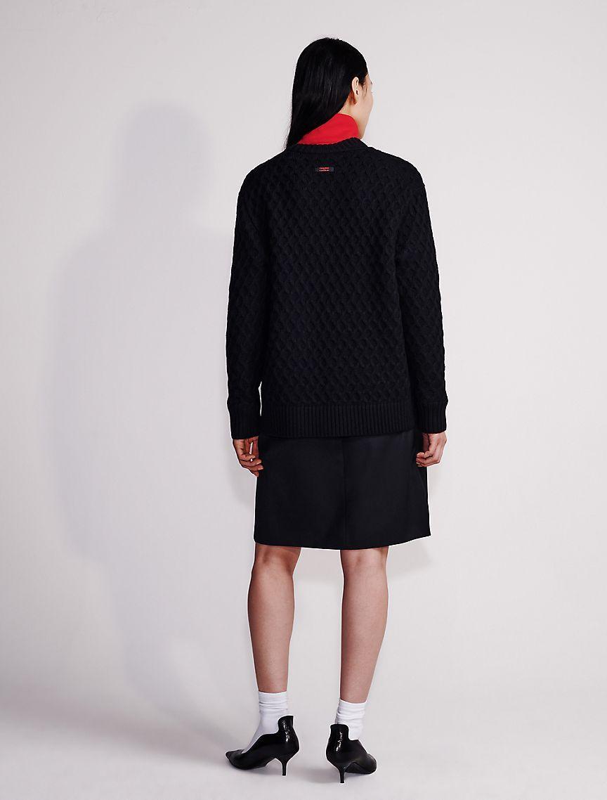 Wool Blend Tailored Skirt Product Image