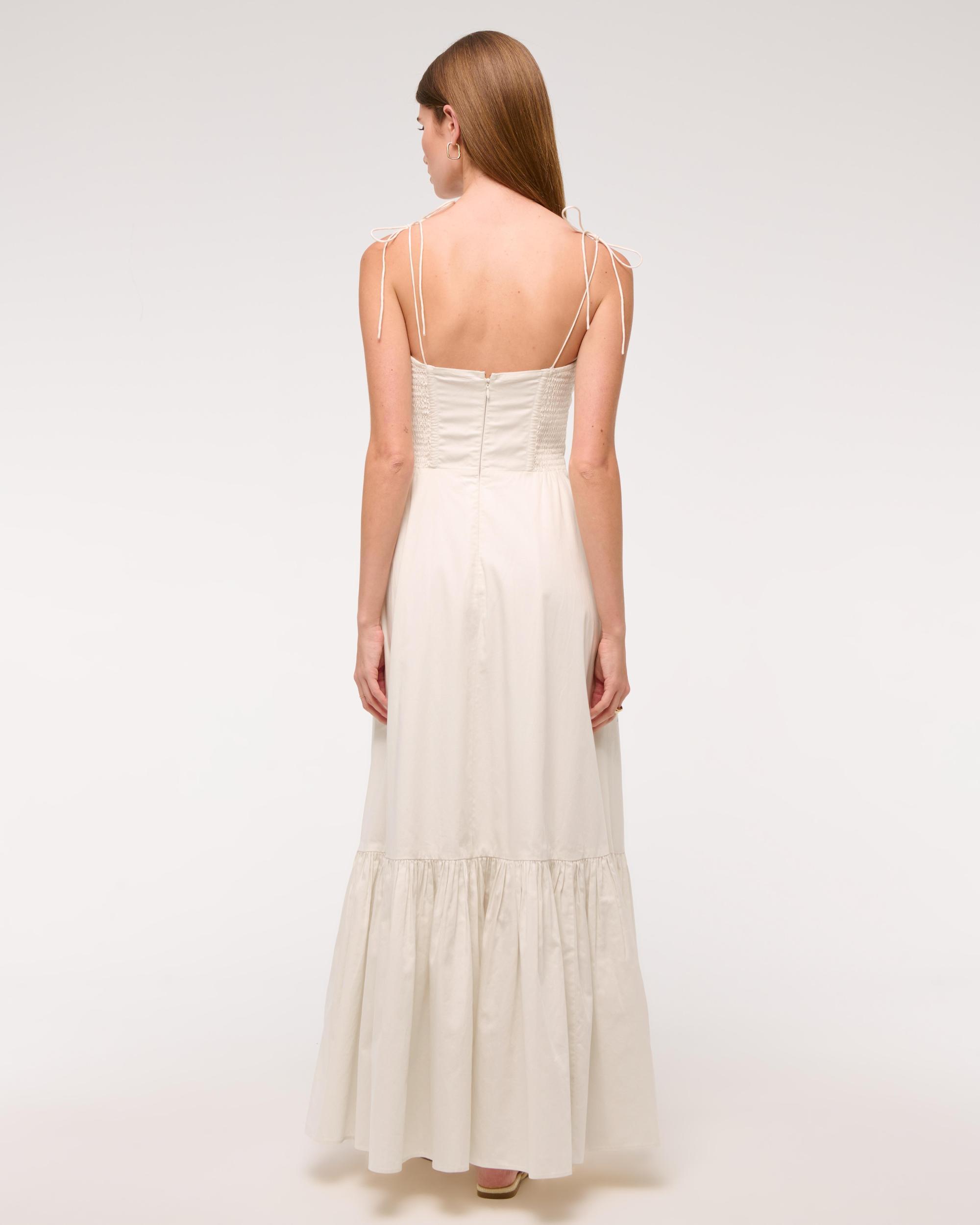 Tie-Strap Tiered Maxi Dress Product Image