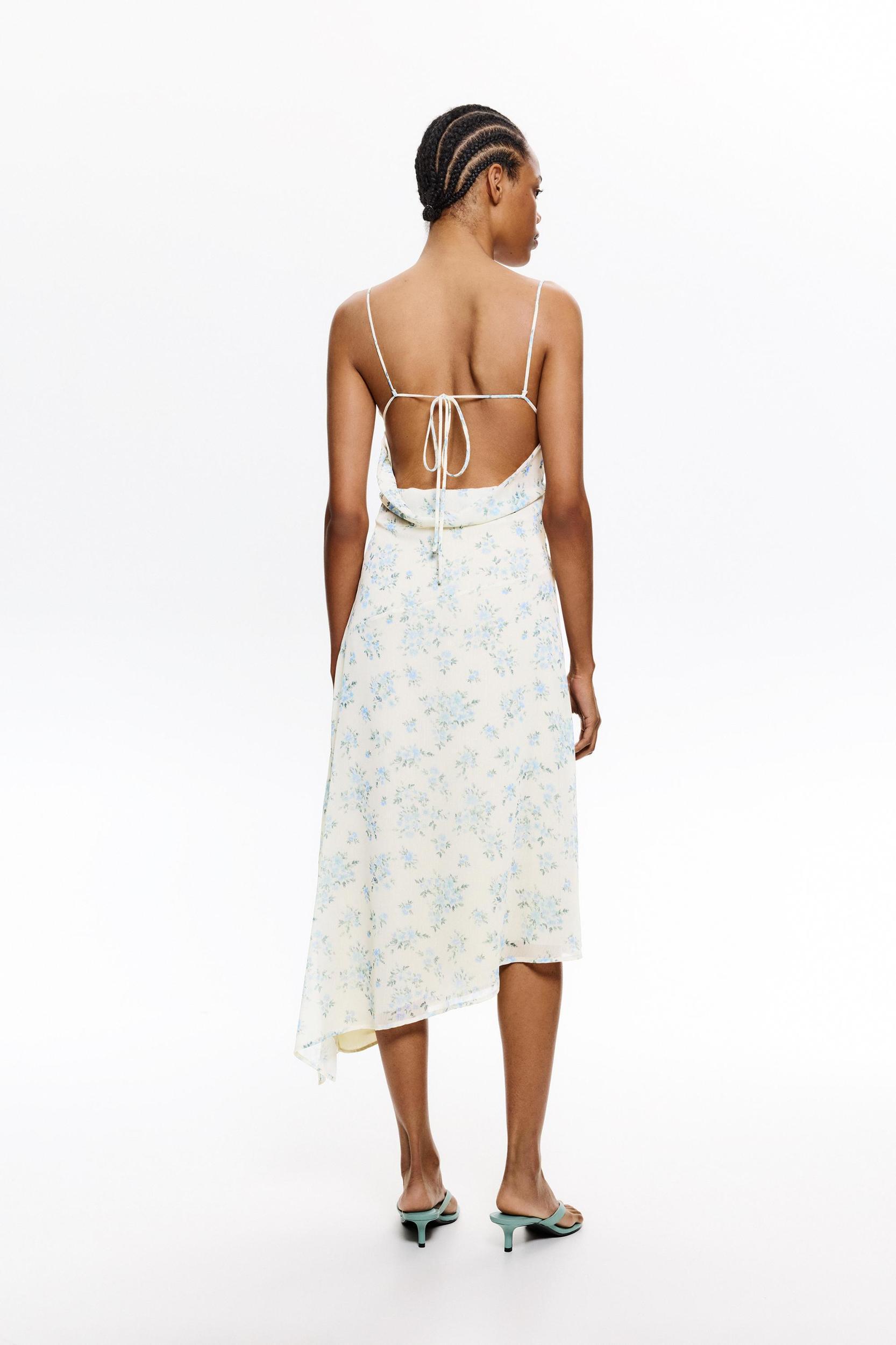 Floral strappy midi dress Product Image