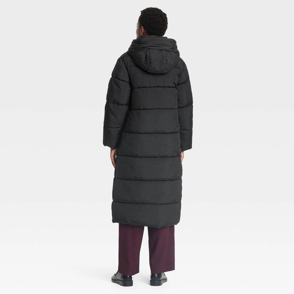 Women's Hooded Duvet Puffer Jacket - A New Day™ Product Image