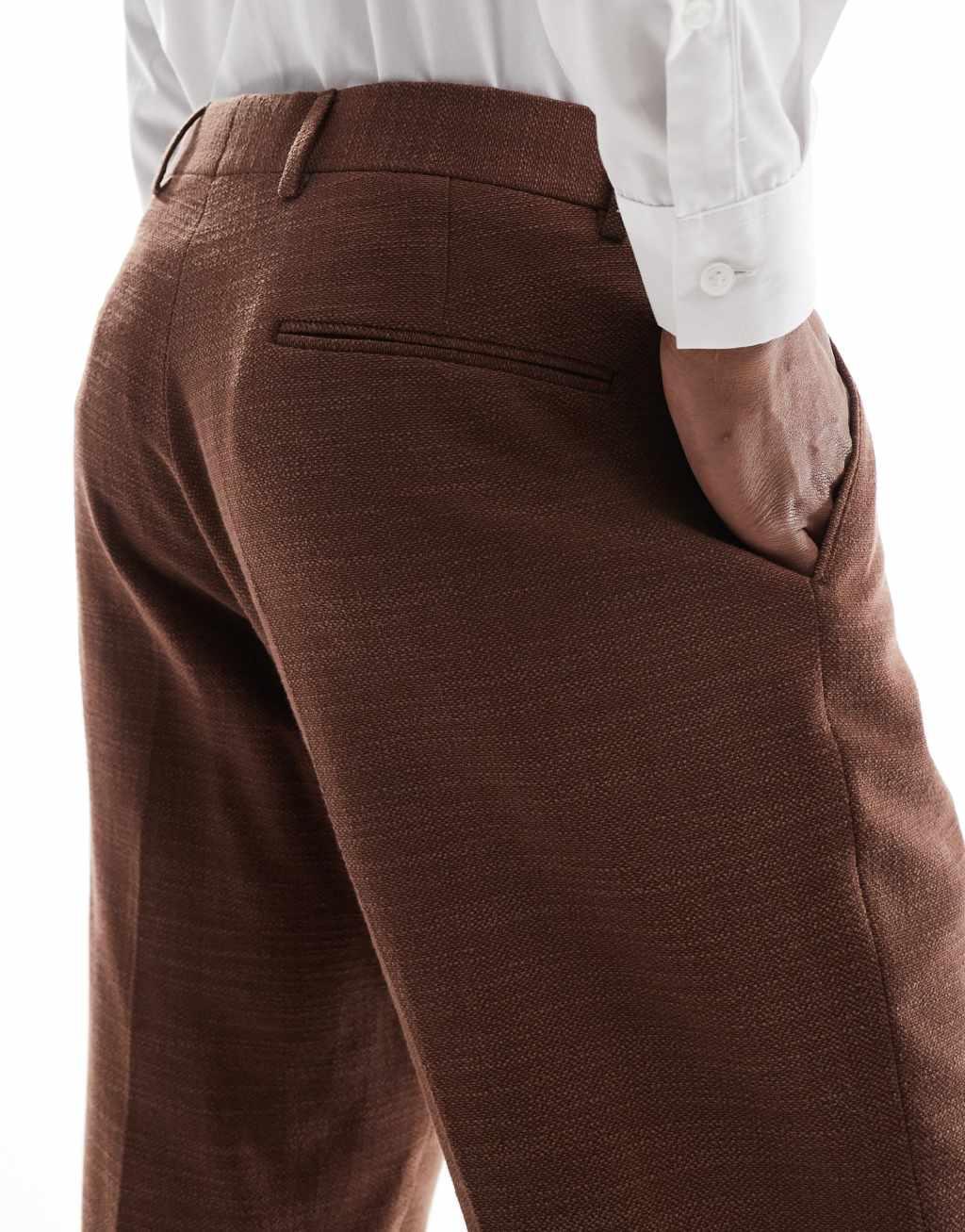 Viggo lisandro suit pants in dark brown - part of a set Product Image