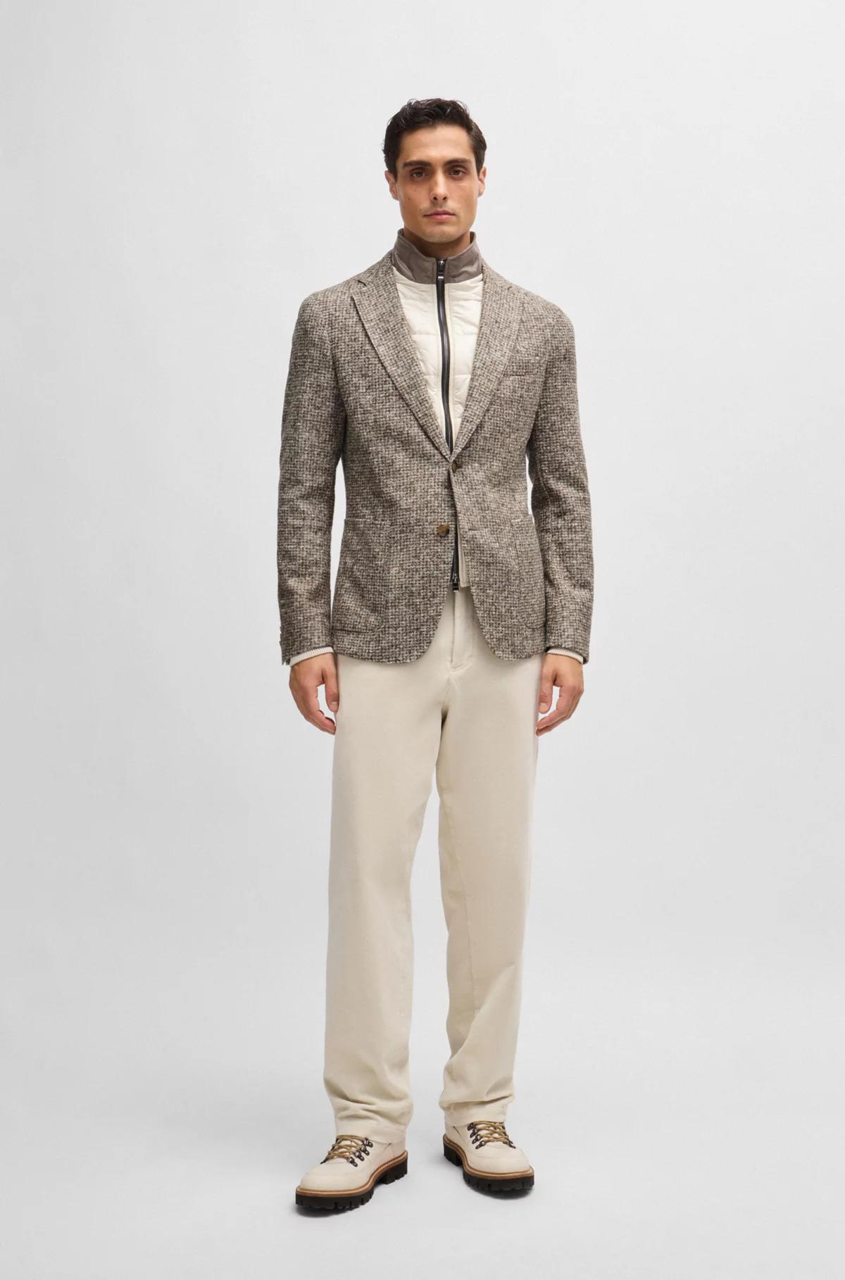 Boss Slim-Fit Jacket with Zip-Up Inner Product Image