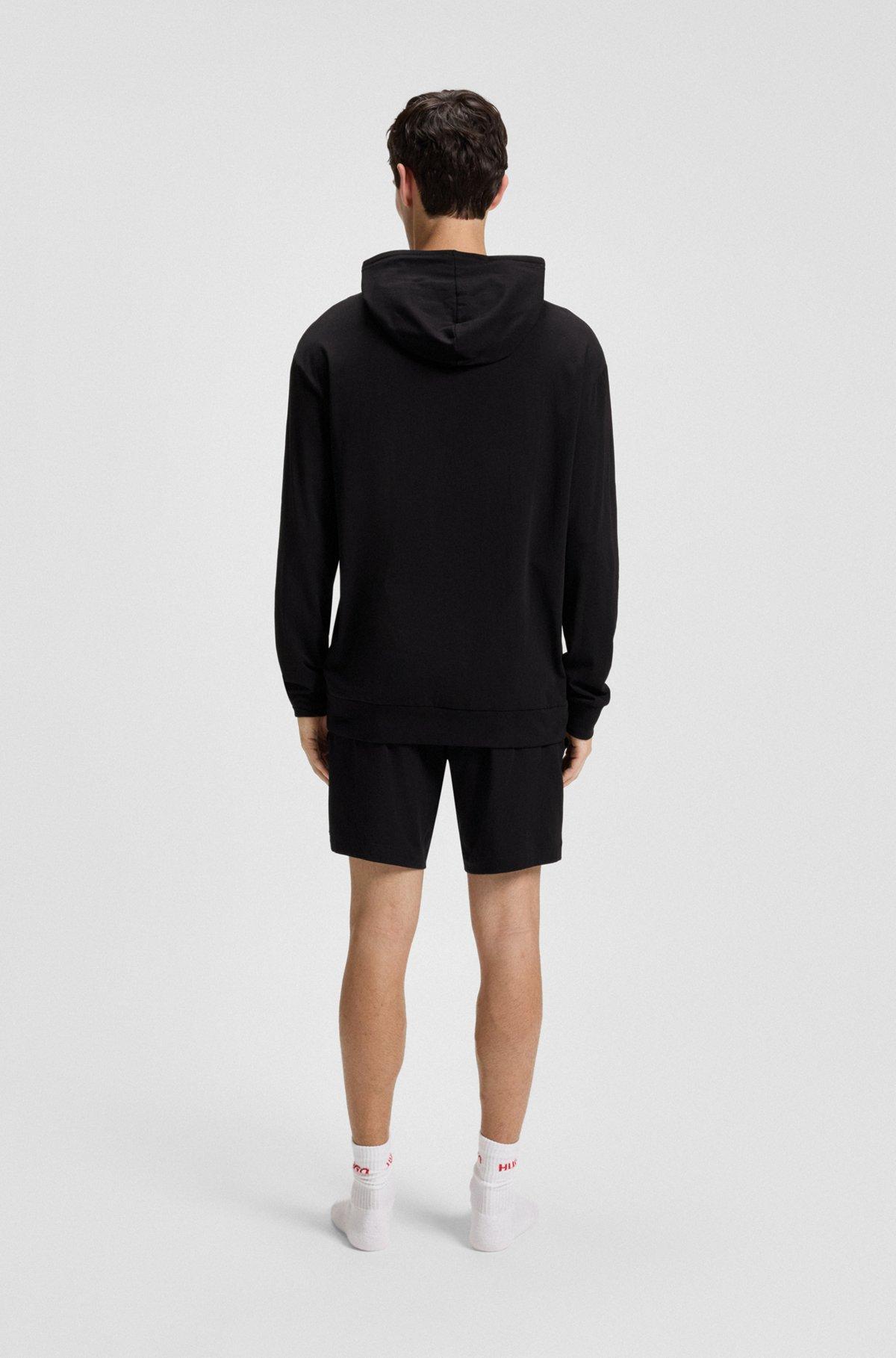 Logo-print shorts in stretch cotton Product Image