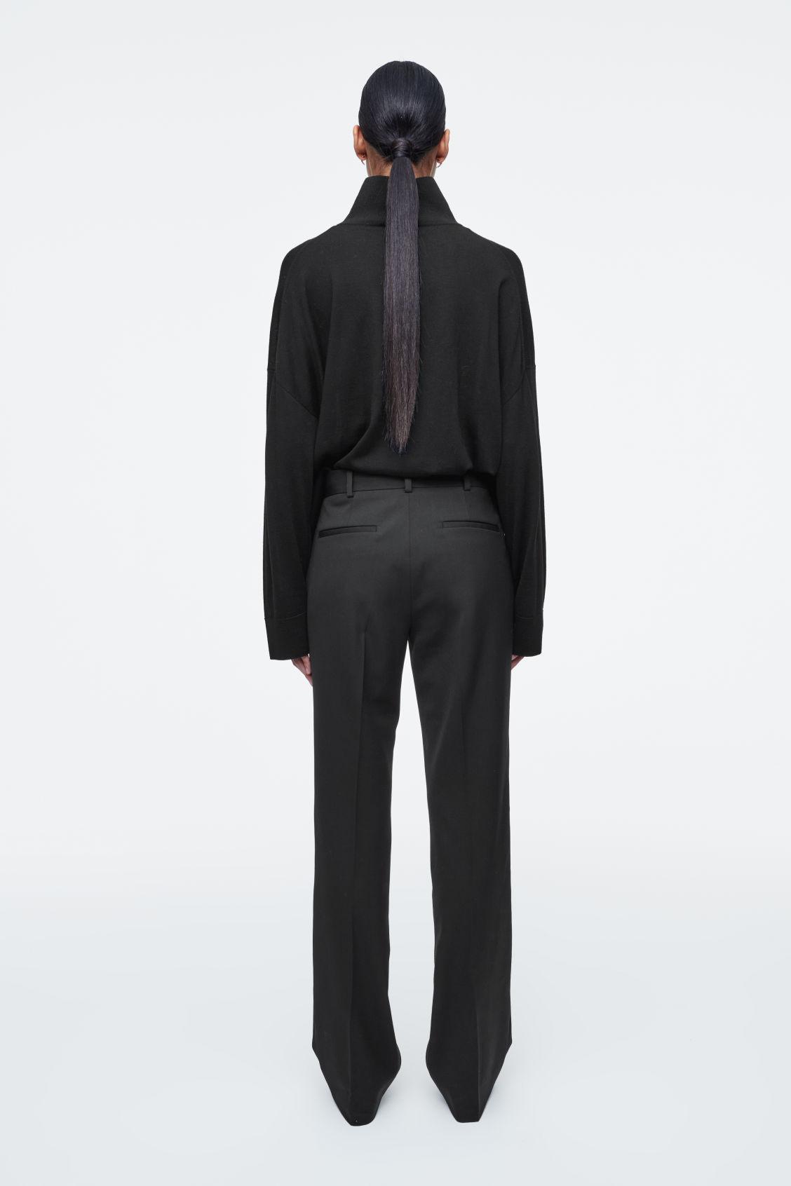 TAILORED WOOL SLIM-LEG PANTS Product Image