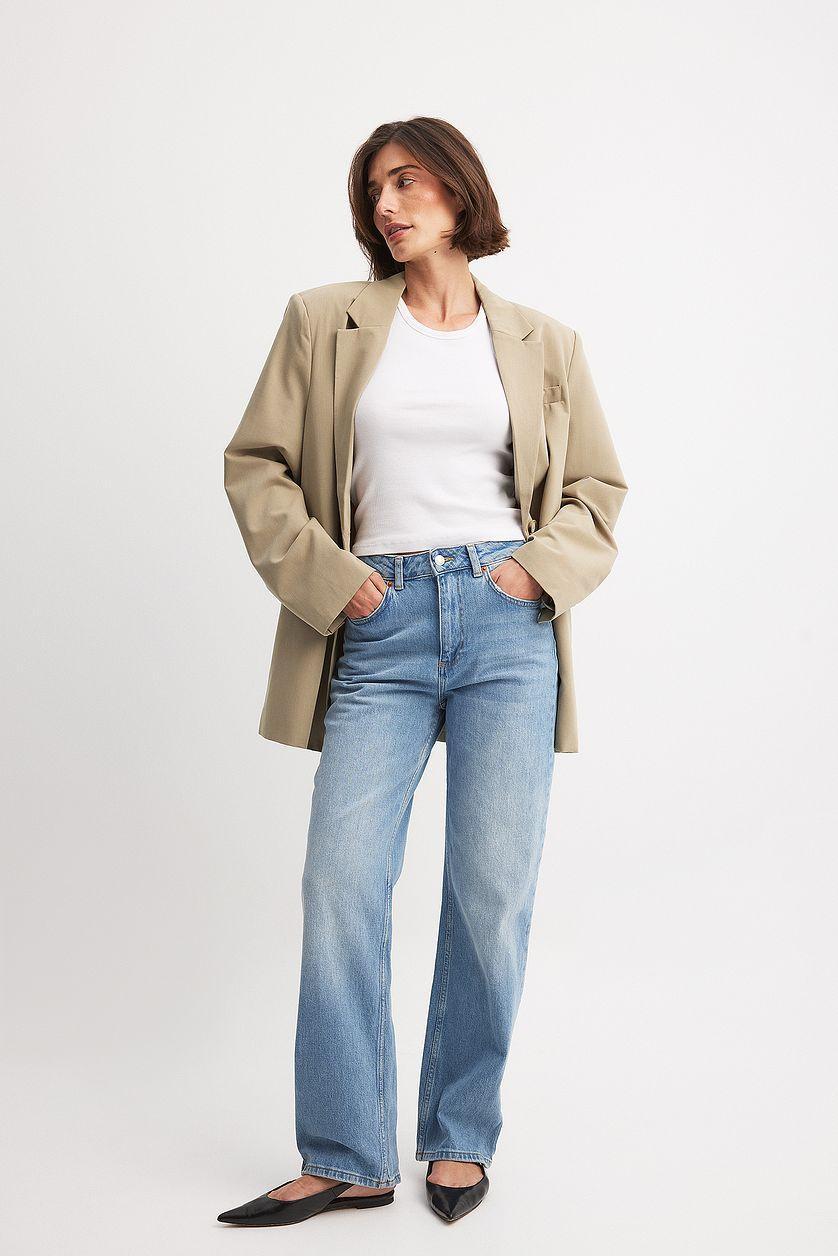 Straight High Waist Jeans Product Image