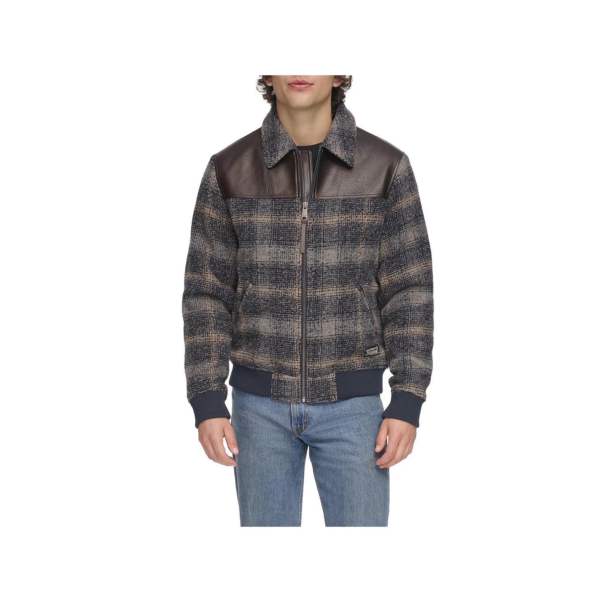 Men's Levi's® Faux Wool & Faux Leather Trucker Jacket,  Product Image