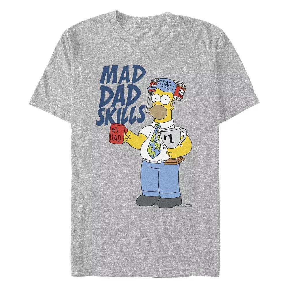 Men's The Simpons Homer Number One Mad Dad Skills Graphic Tee,  Product Image