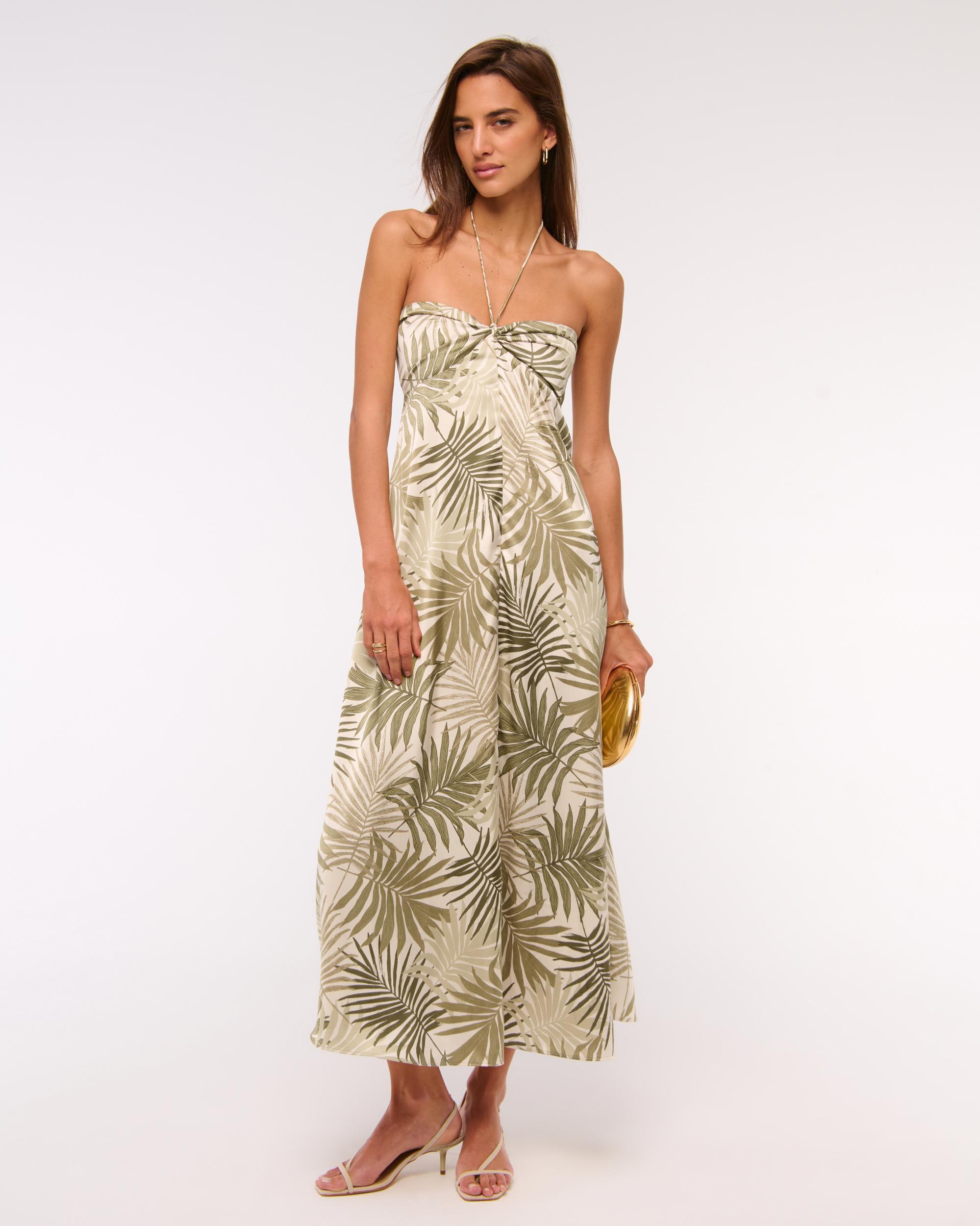 Twist-Front Flowy Maxi Dress Product Image
