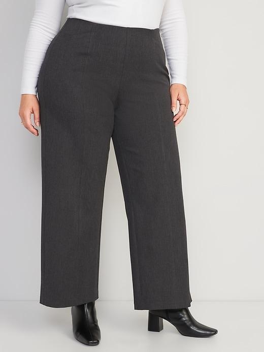 High-Waisted Pull-On Pixie Wide-Leg Pants Product Image