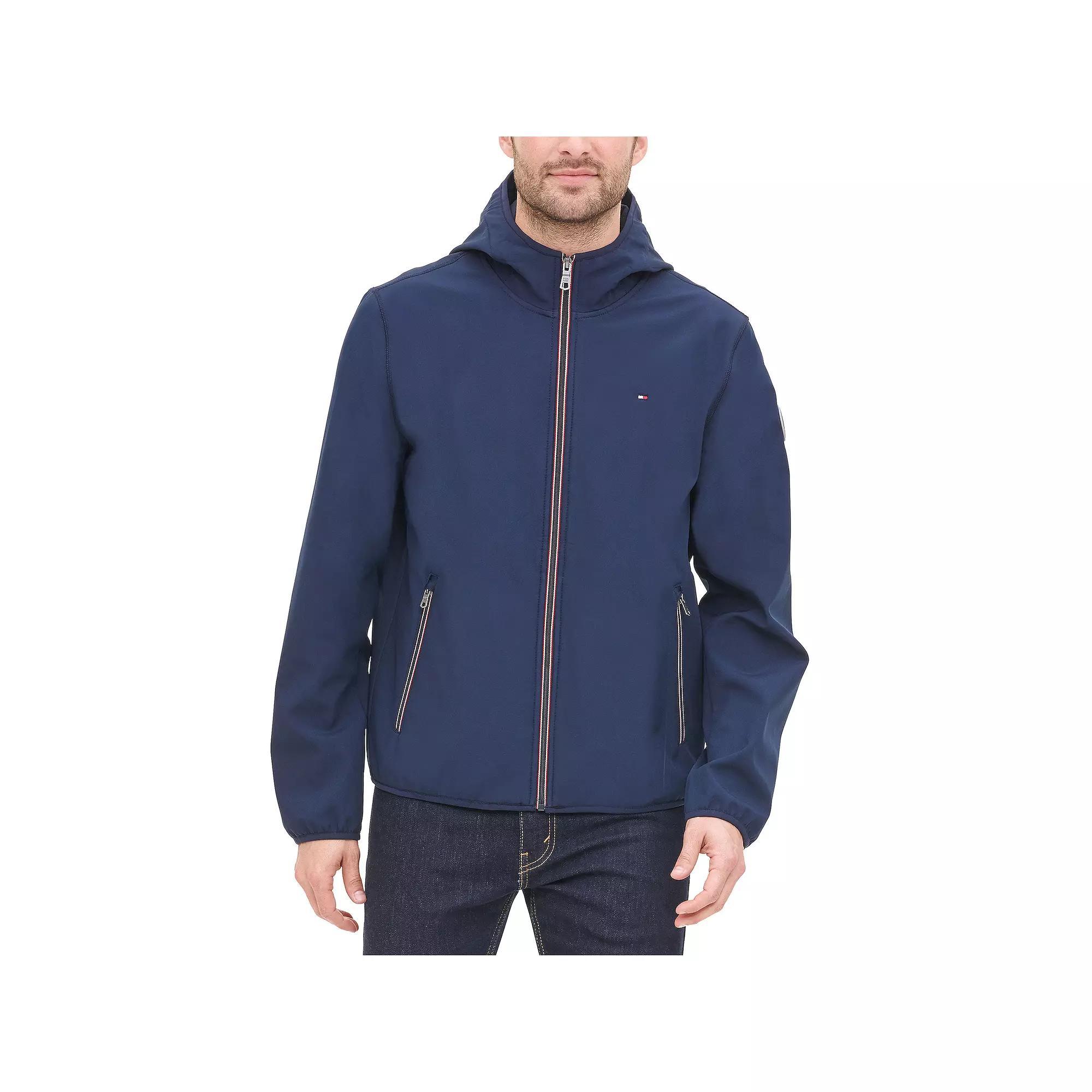Mens Tommy Hilfiger Hooded Softshell Jacket Product Image