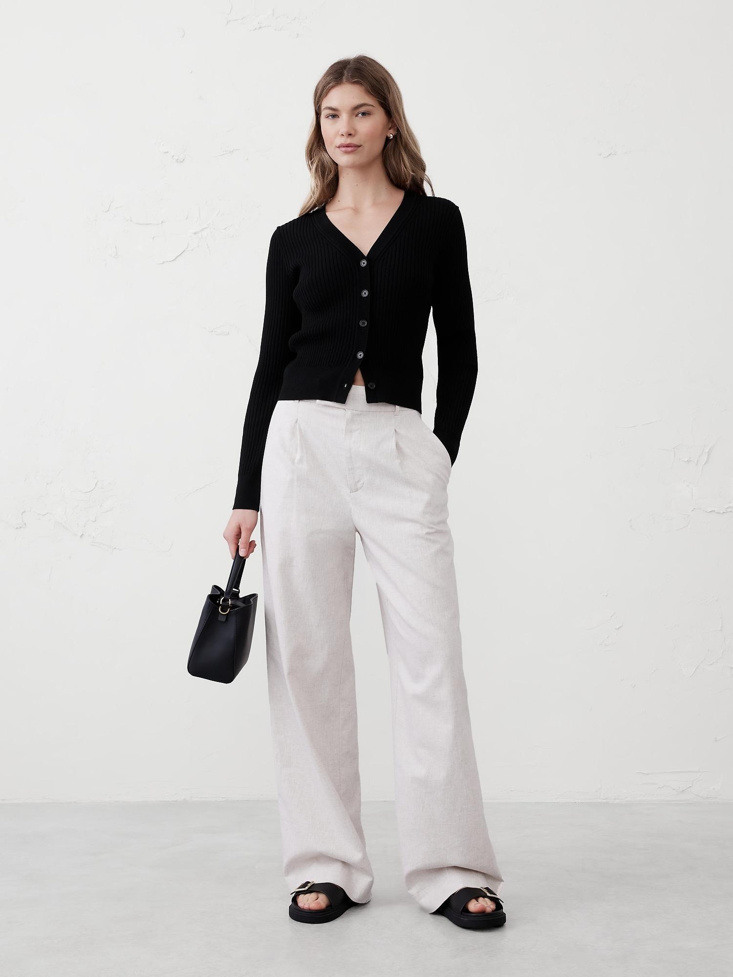 Ribbed Cardigan Sweater Product Image