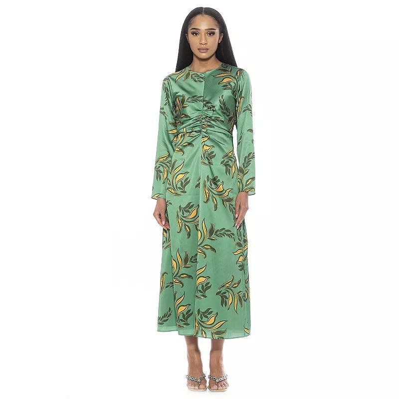 Womens ALEXIA ADMOR Eira Long Sleeve Midi Dress Product Image