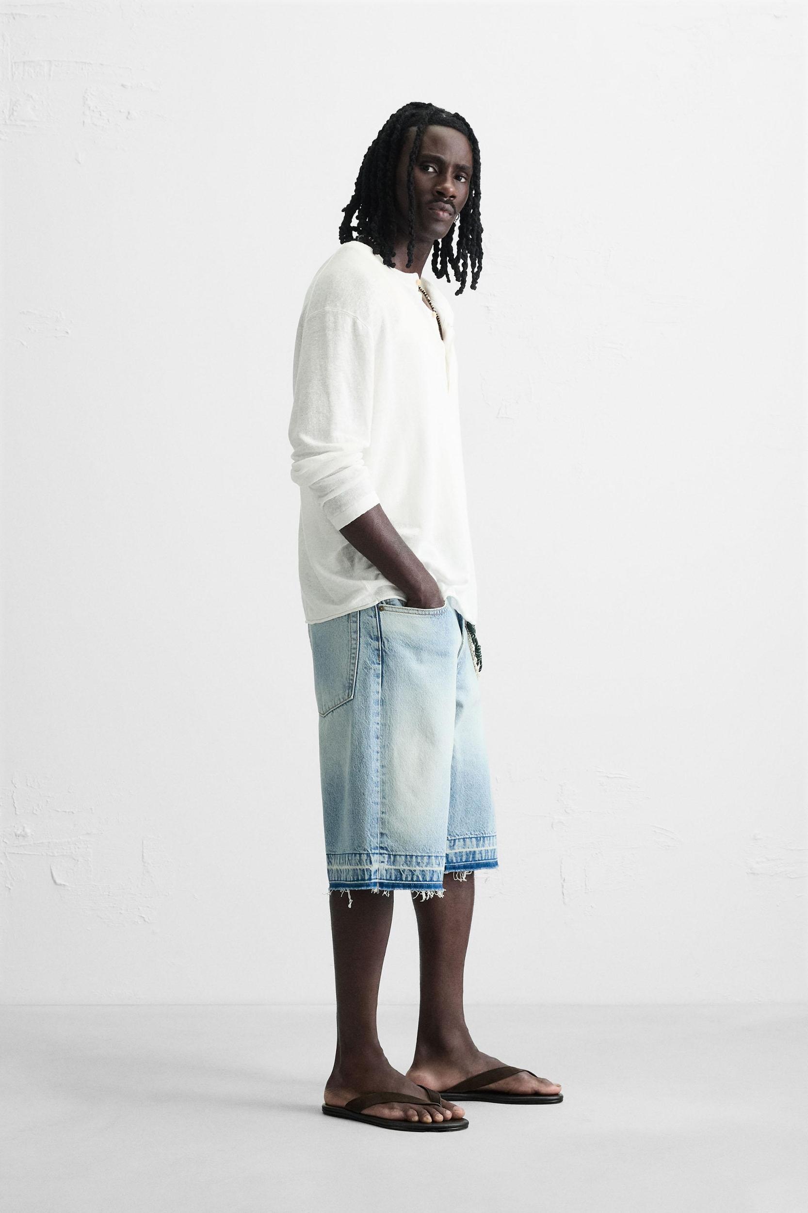 BAGGY FIT DENIM SHORTS Product Image