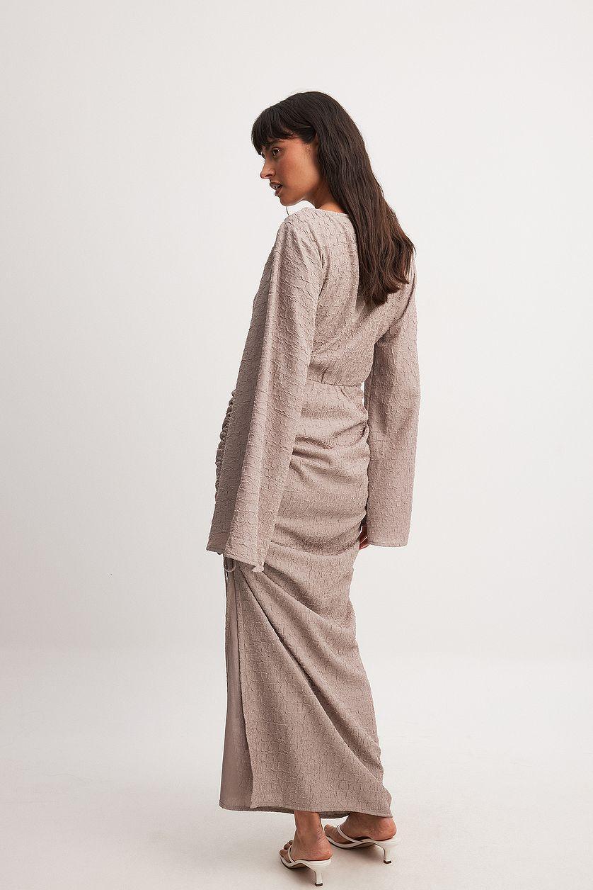 Structured Quality Drawstring Maxi Dress Product Image