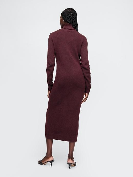 CashSoft Turtleneck Maxi Sweater Dress Product Image