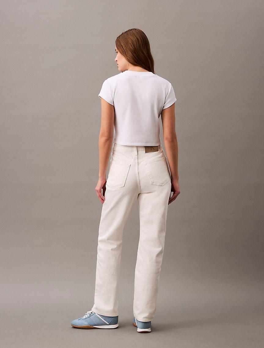 High Rise Straight Jeans Product Image