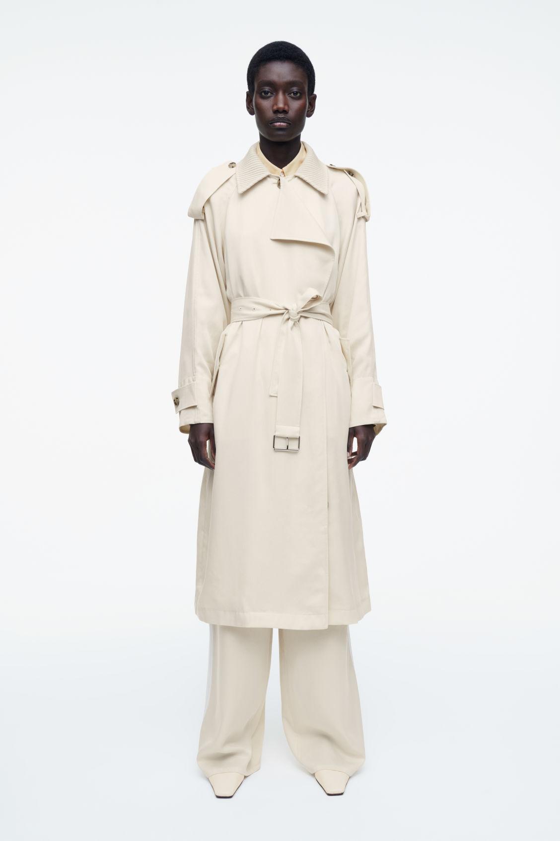 TIE-DETAIL WIDE-LEG PANTS Product Image