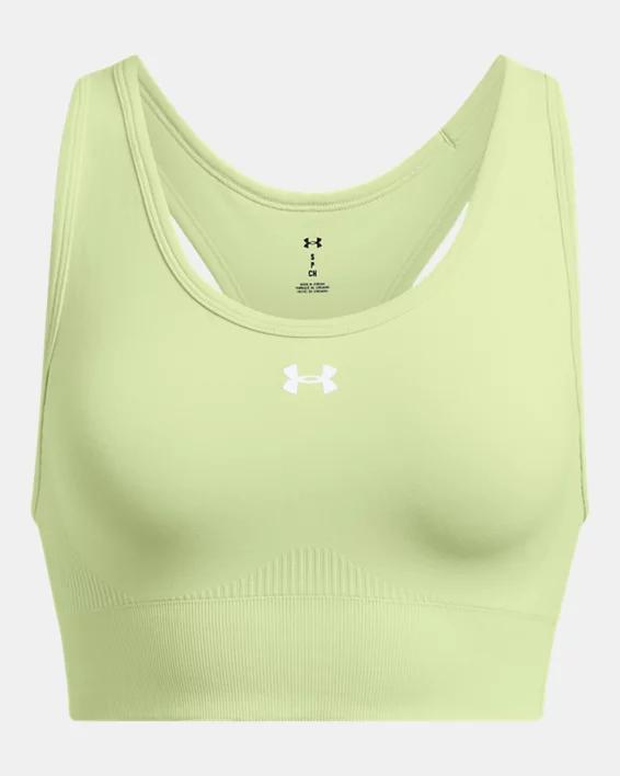 Women's Under Armour Vanish Seamless Medium-Impact Mid Sports Bra, Size: XL, White Product Image