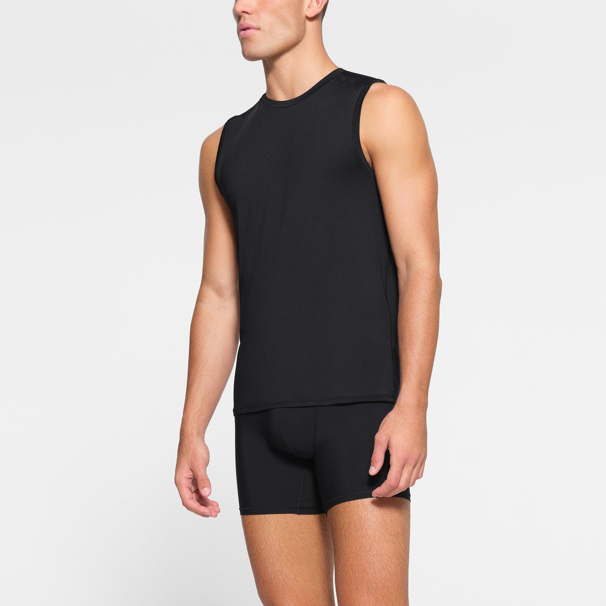 SKIMS SPORT MENS MUSCLE TANK | OBSIDIAN Product Image