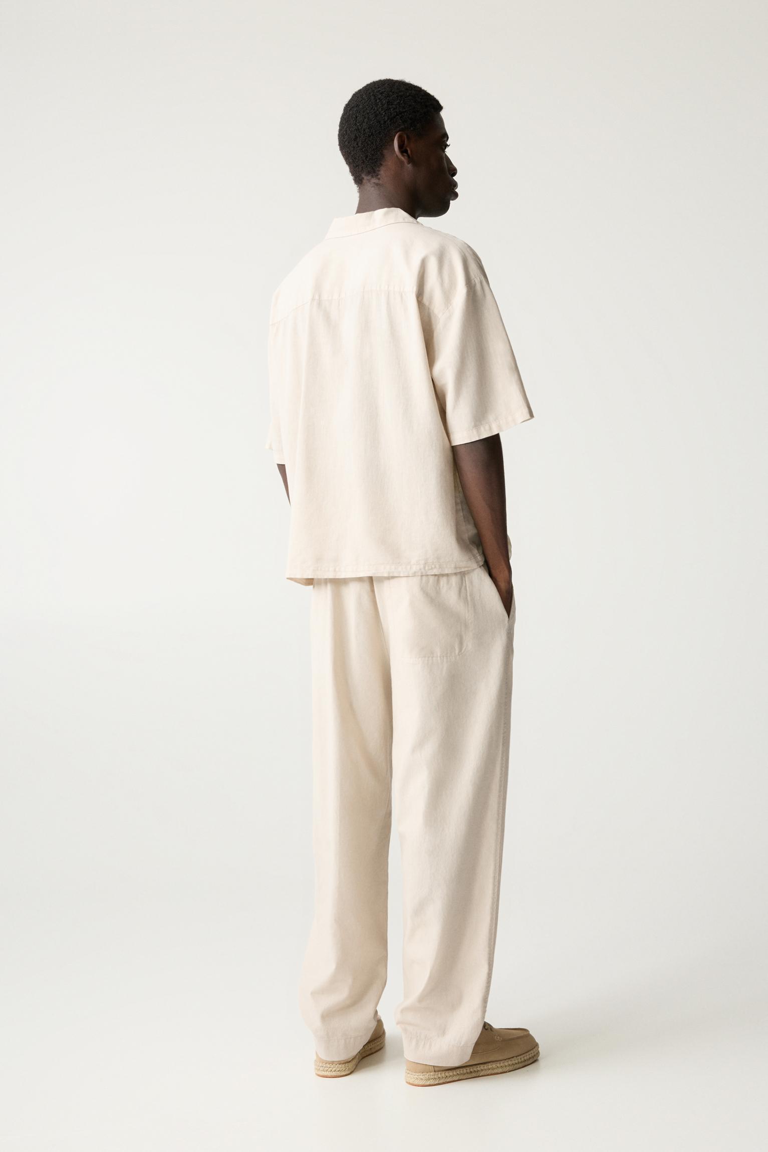 Linen blend sweatpants Product Image