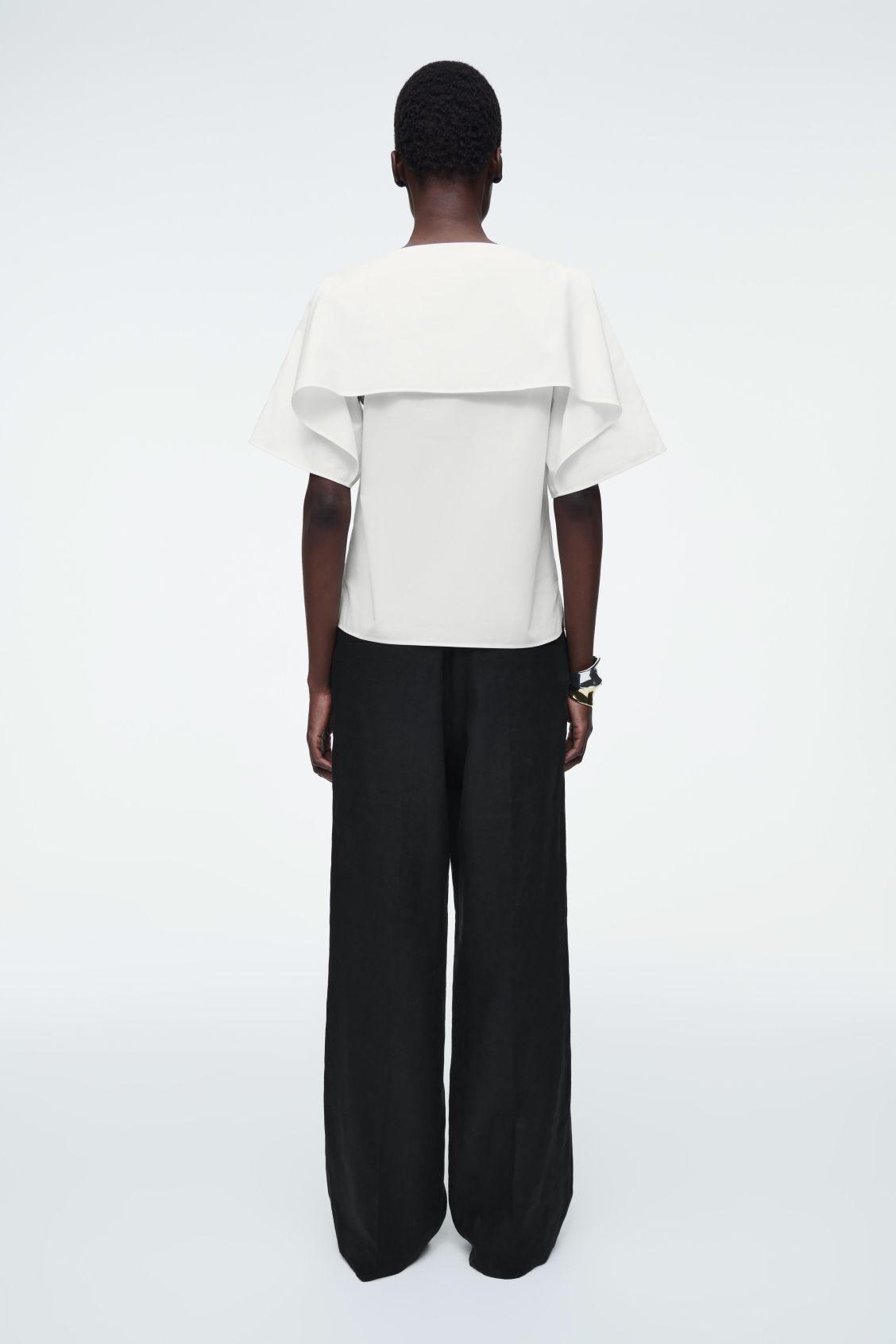 DRAPED COTTON TOP Product Image