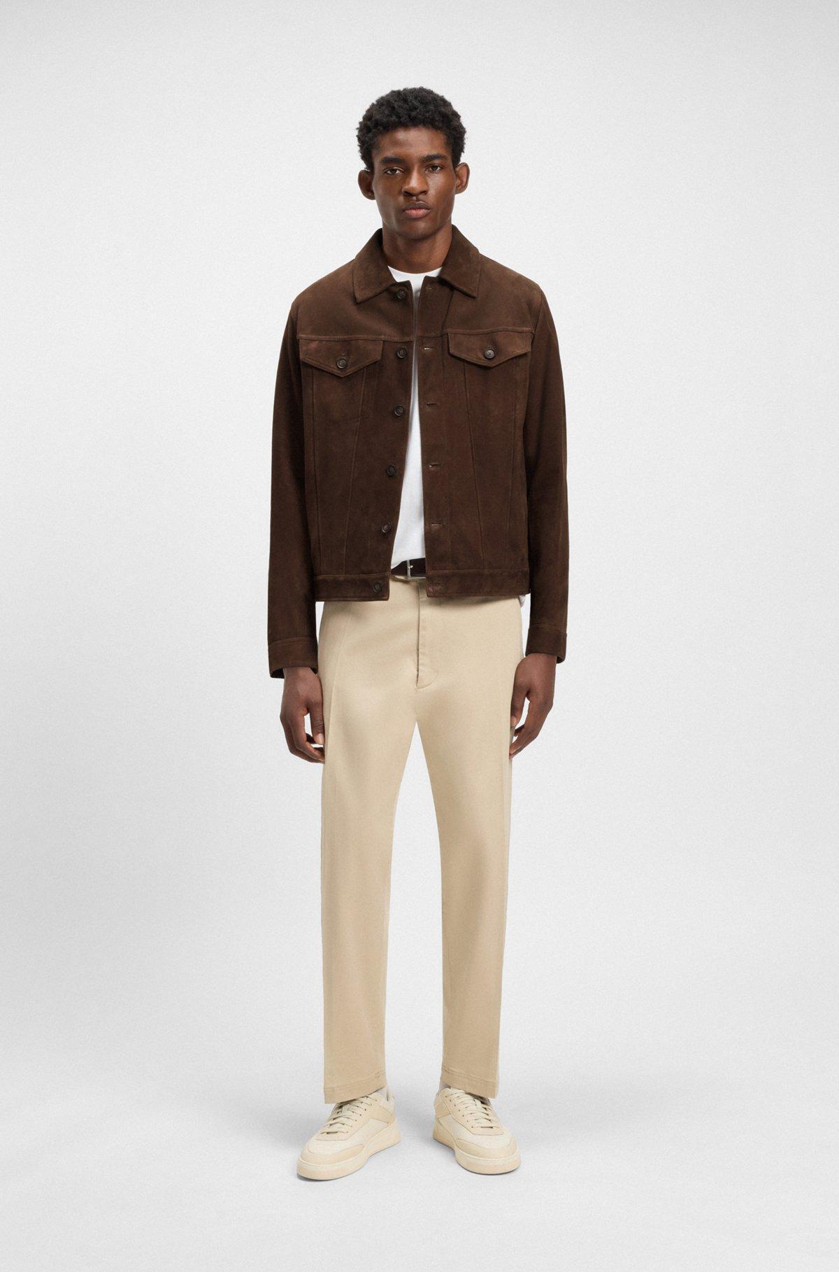 Regular-fit jacket in suede Product Image