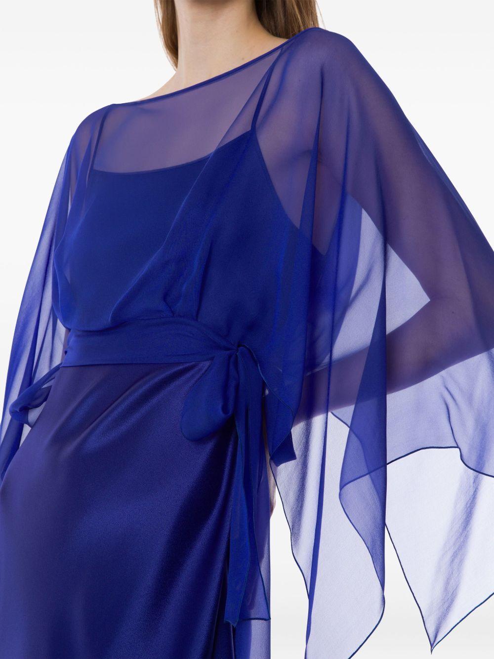 detachable-cape maxi dress Product Image