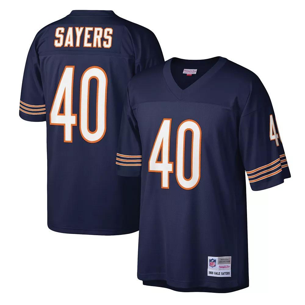 Men's Mitchell & Ness Gale Sayers Navy Chicago Bears Legacy Replica Jersey,  Product Image