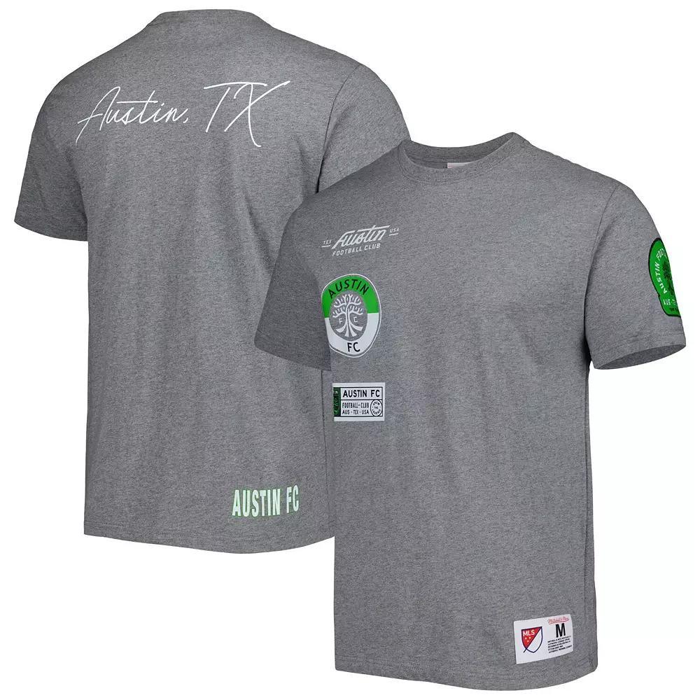 Men Mitchell & Ness Gray Austin FC City Tee, Men's, Size: 2XL, Afc Grey Product Image