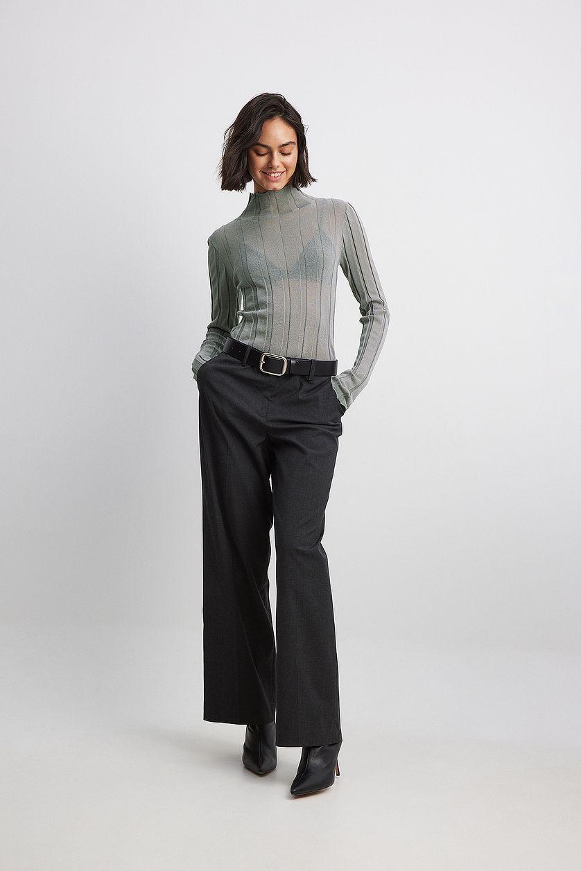 Wide Rib Knitted Top Product Image