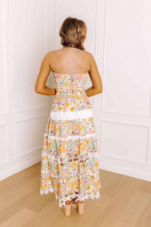 Meadow Views Smocked Floral Midi Dress Product Image