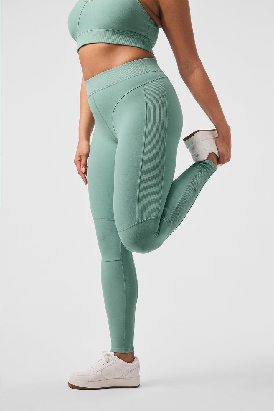Alosoft High-Waist Head Start Legging - Botanical Green Product Image
