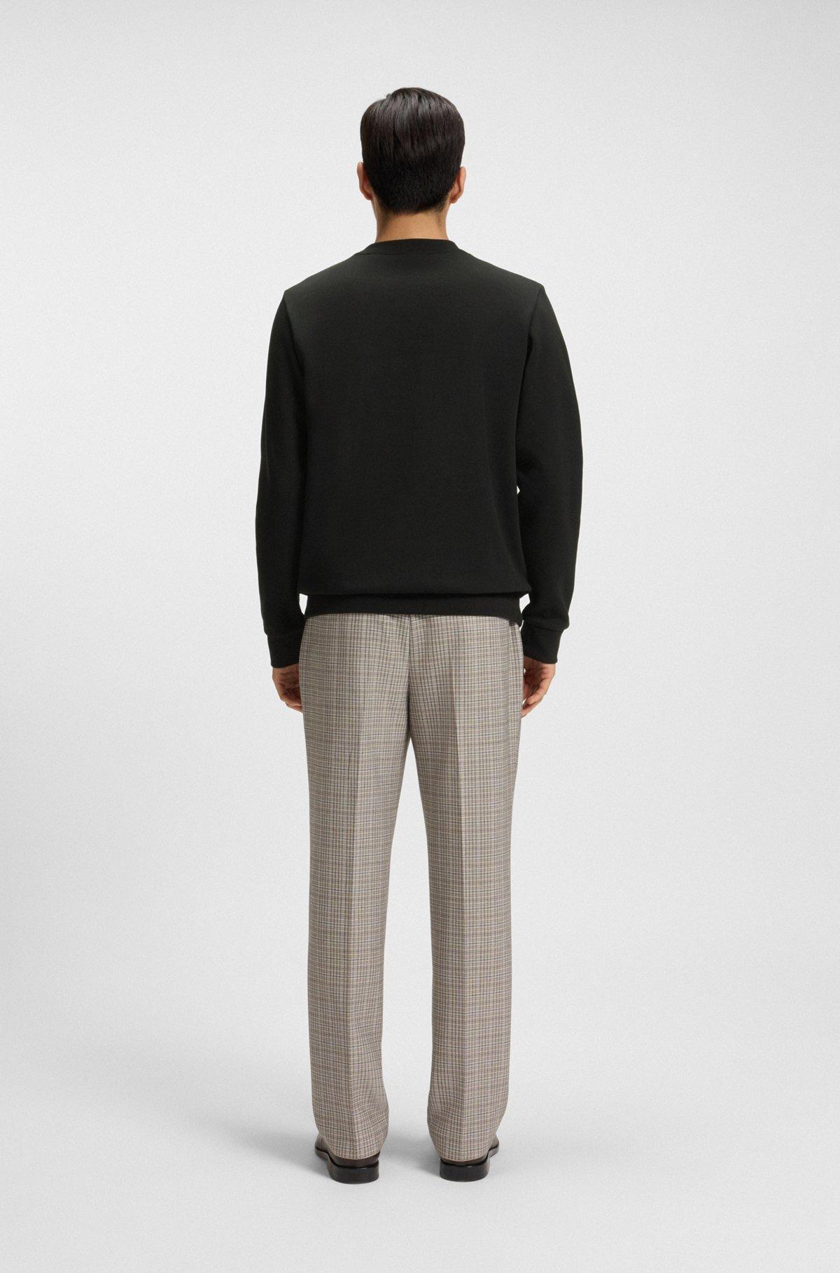 Mens Bomber Jacket in Satin and Nappa Leather Product Image