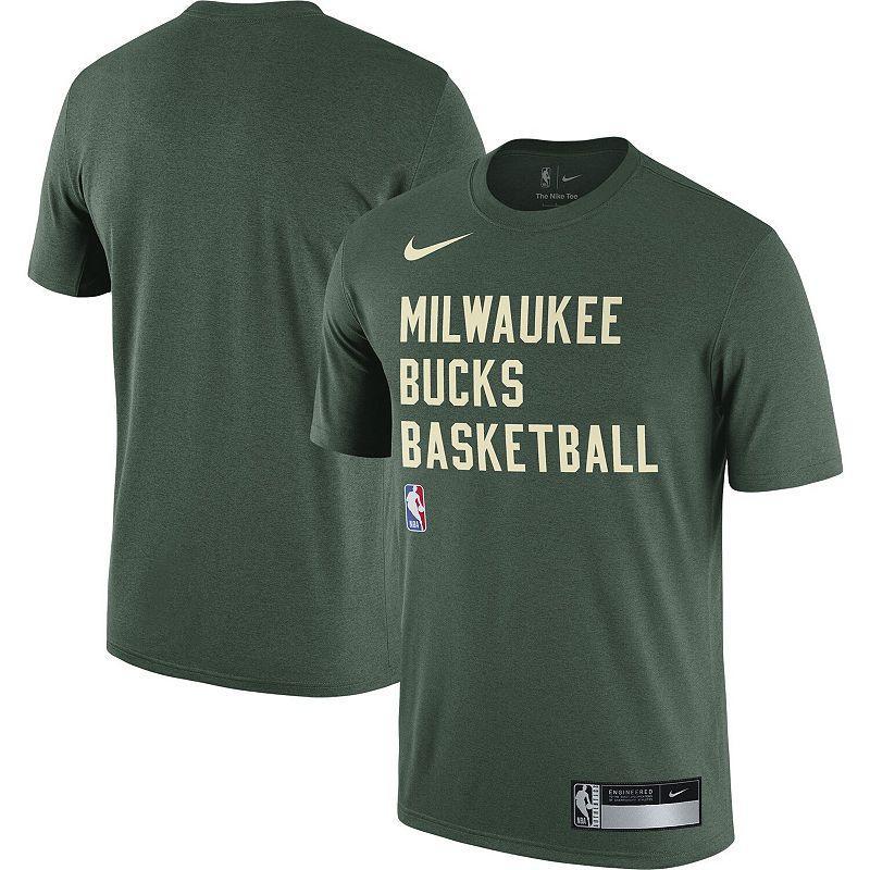 Mens Nike Hunter Green Milwaukee Bucks 2023/24 Sideline Legend Performance Practice T-Shirt Product Image