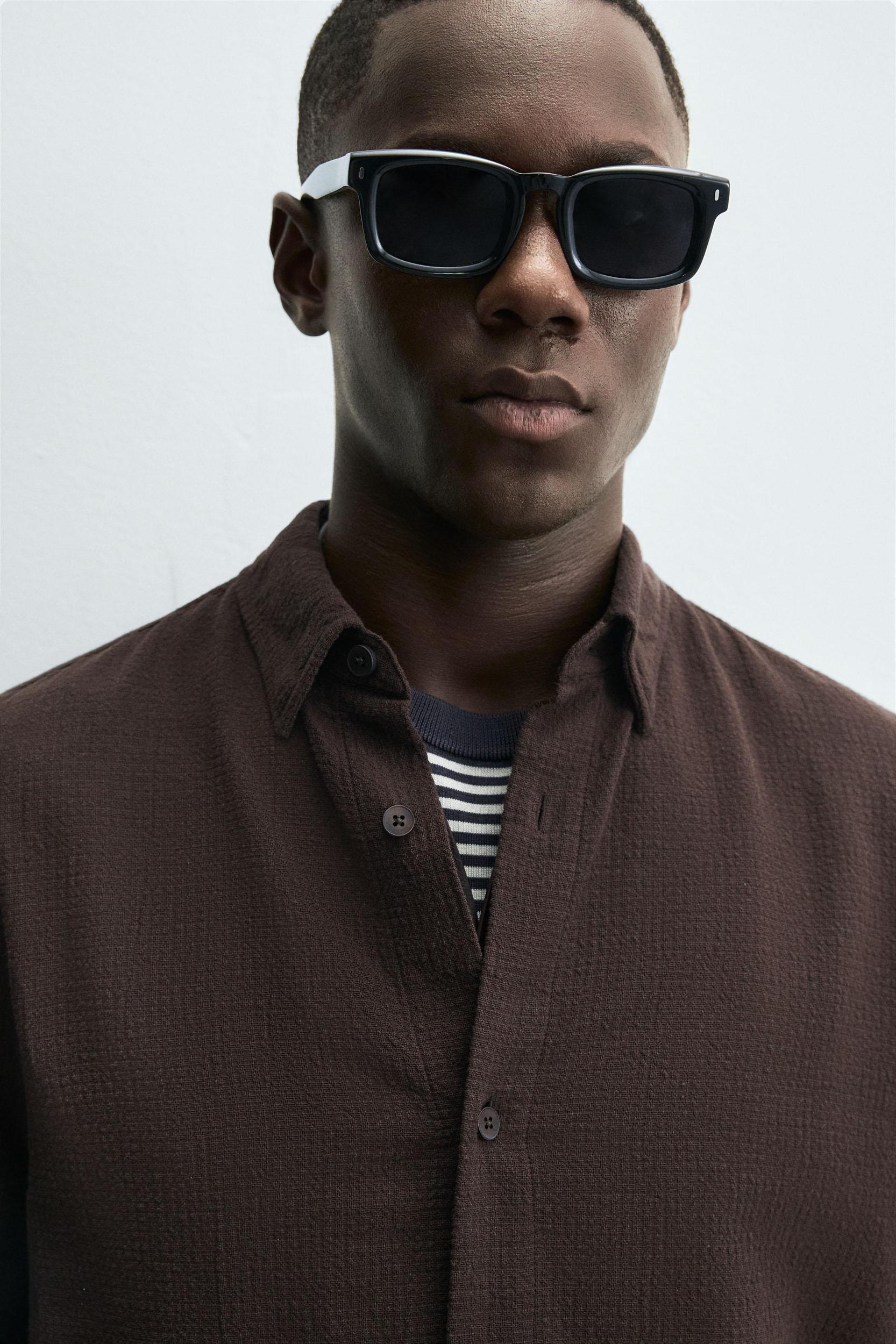 TEXTURED CHECKERED SHIRT Product Image