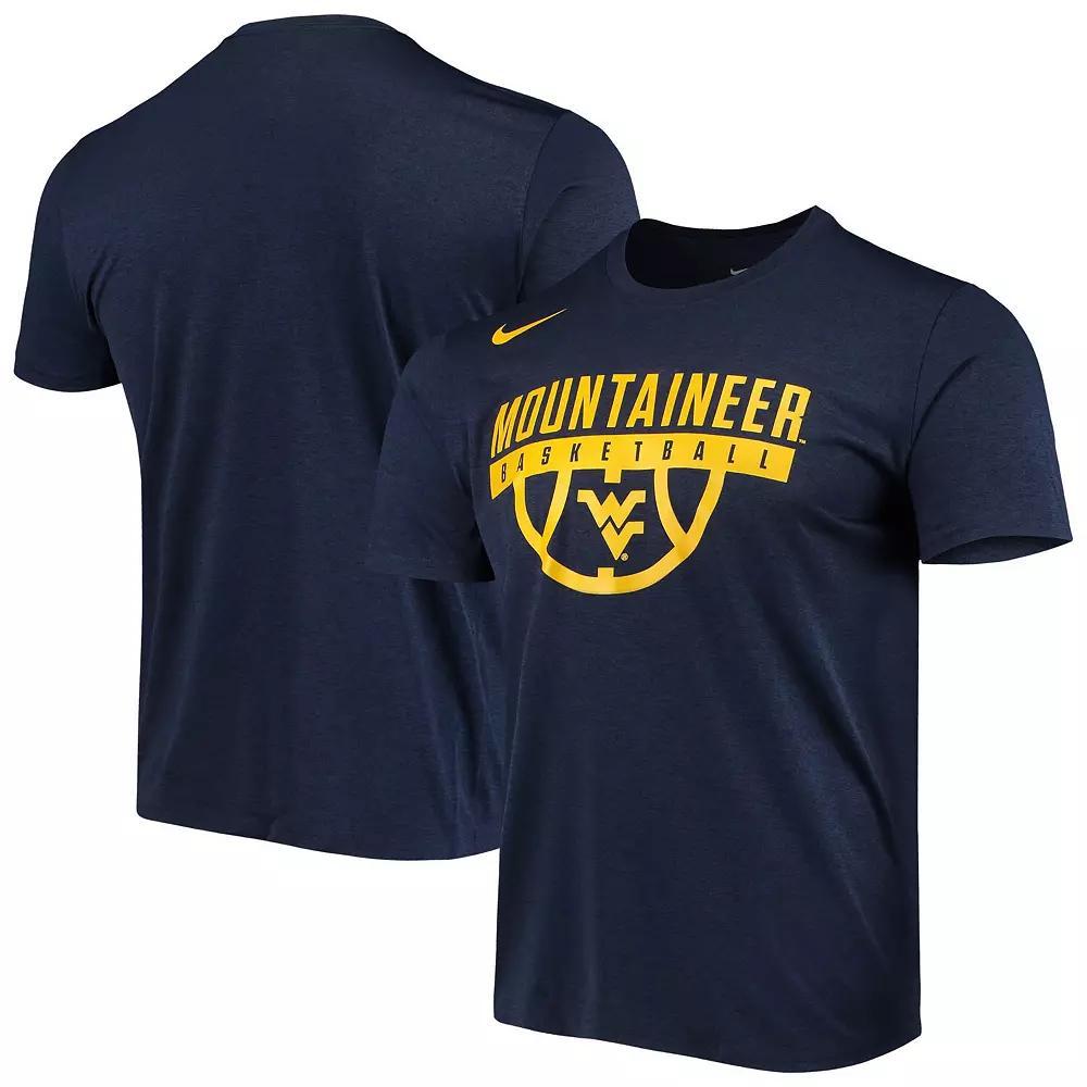 Men's Nike Navy West Virginia Mountaineers Basketball Drop Legend Performance T-Shirt,  Product Image