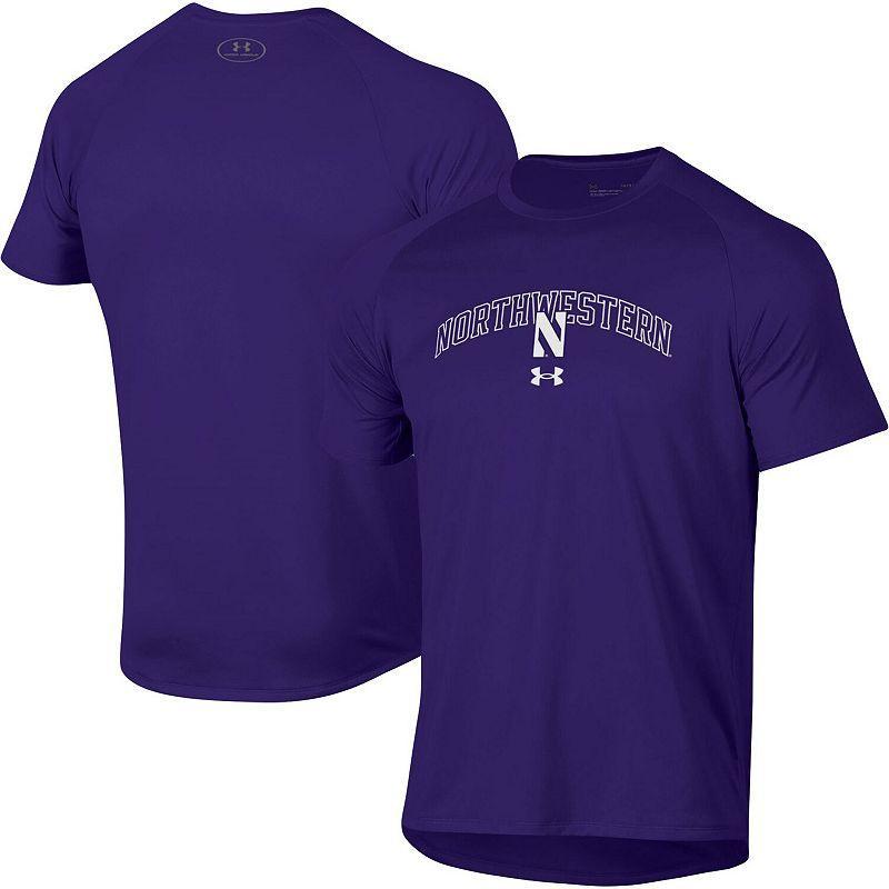 Mens Under Armour Northwestern Wildcats 2023 Sideline Performance Raglan T-Shirt Product Image