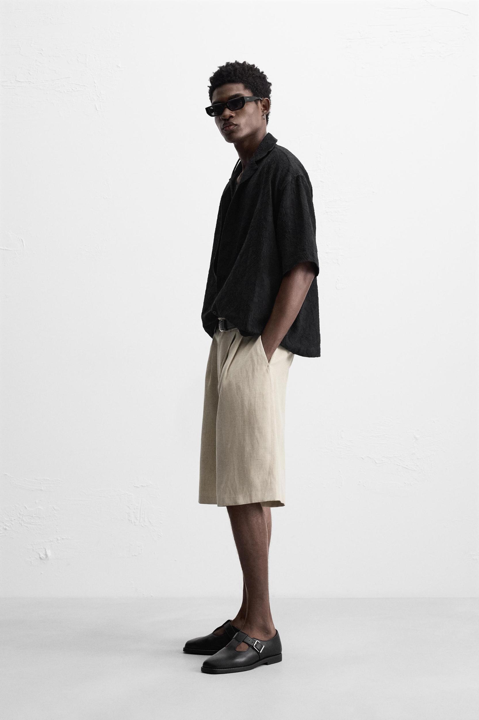 RELAXED FIT JACQUARD SHIRT Product Image