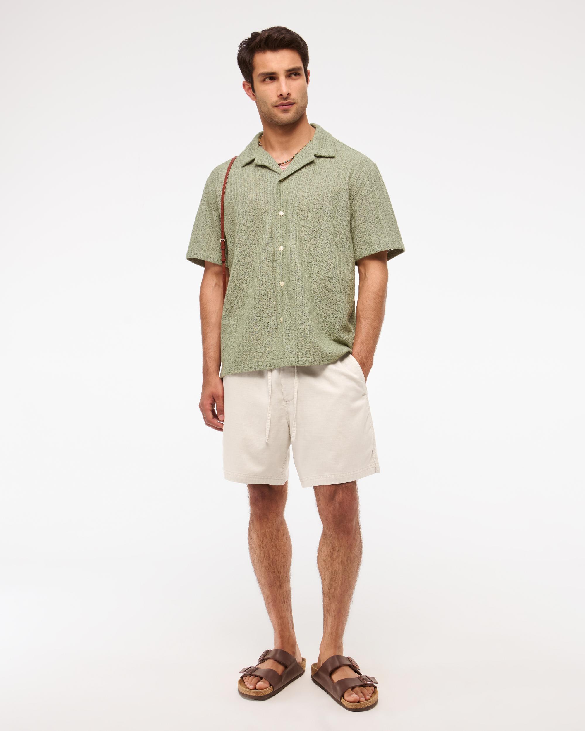 Cotton-Blend Pull-On Short Product Image