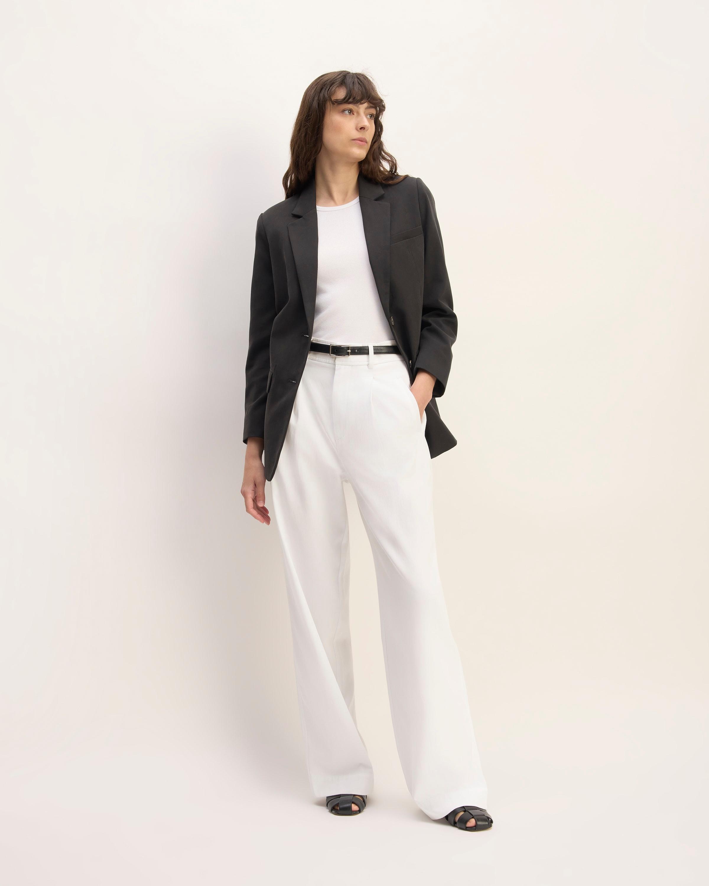 The Draper Pleated Pant in Buttersmooth Product Image