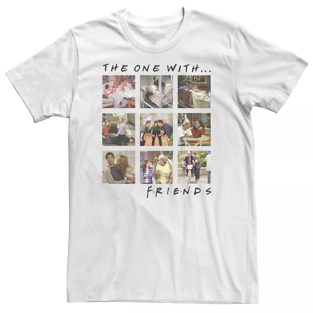 Big & Tall Friends Group Shot The One With Character Panels Tee, Men's,  Product Image