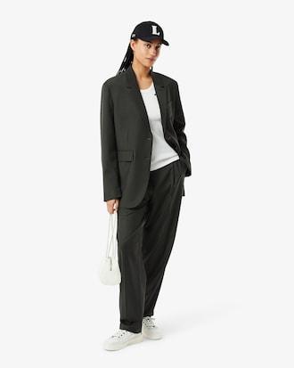 Wool Blend Checked Blazer Product Image