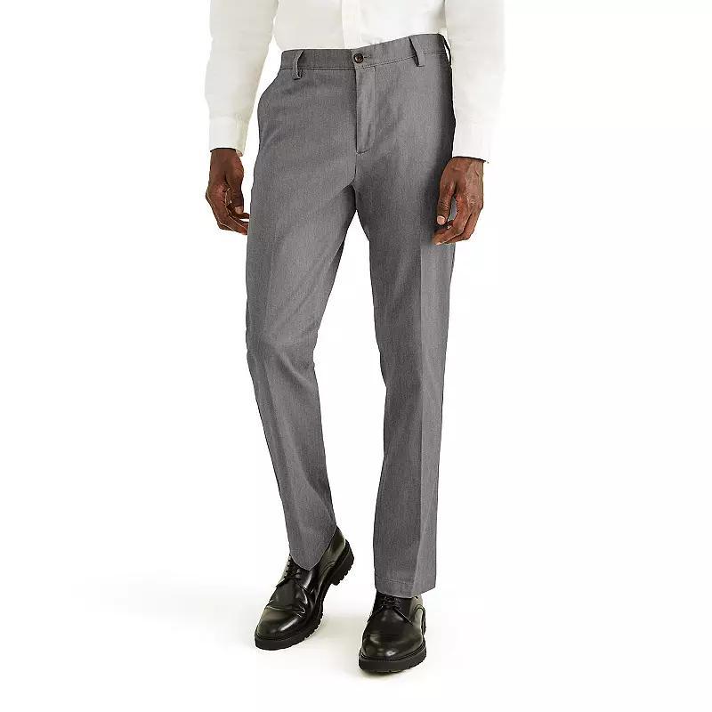 Men's Dockers® Stretch Easy Khaki Straight-Fit Flat-Front Pants, Size: 36X30, Black Product Image