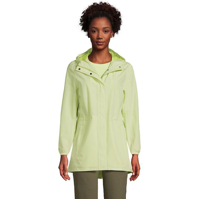 Womens Lands End Hooded Packable Raincoat Product Image