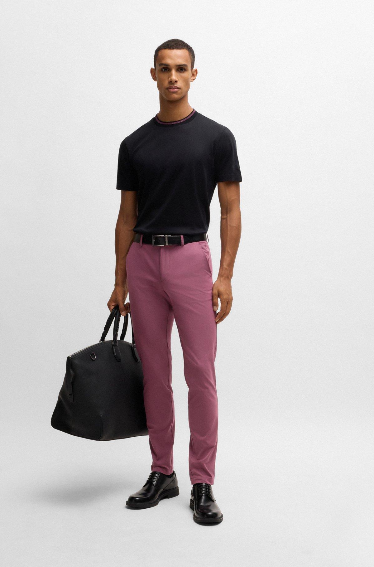 Slim-fit trousers in stretch cotton Product Image