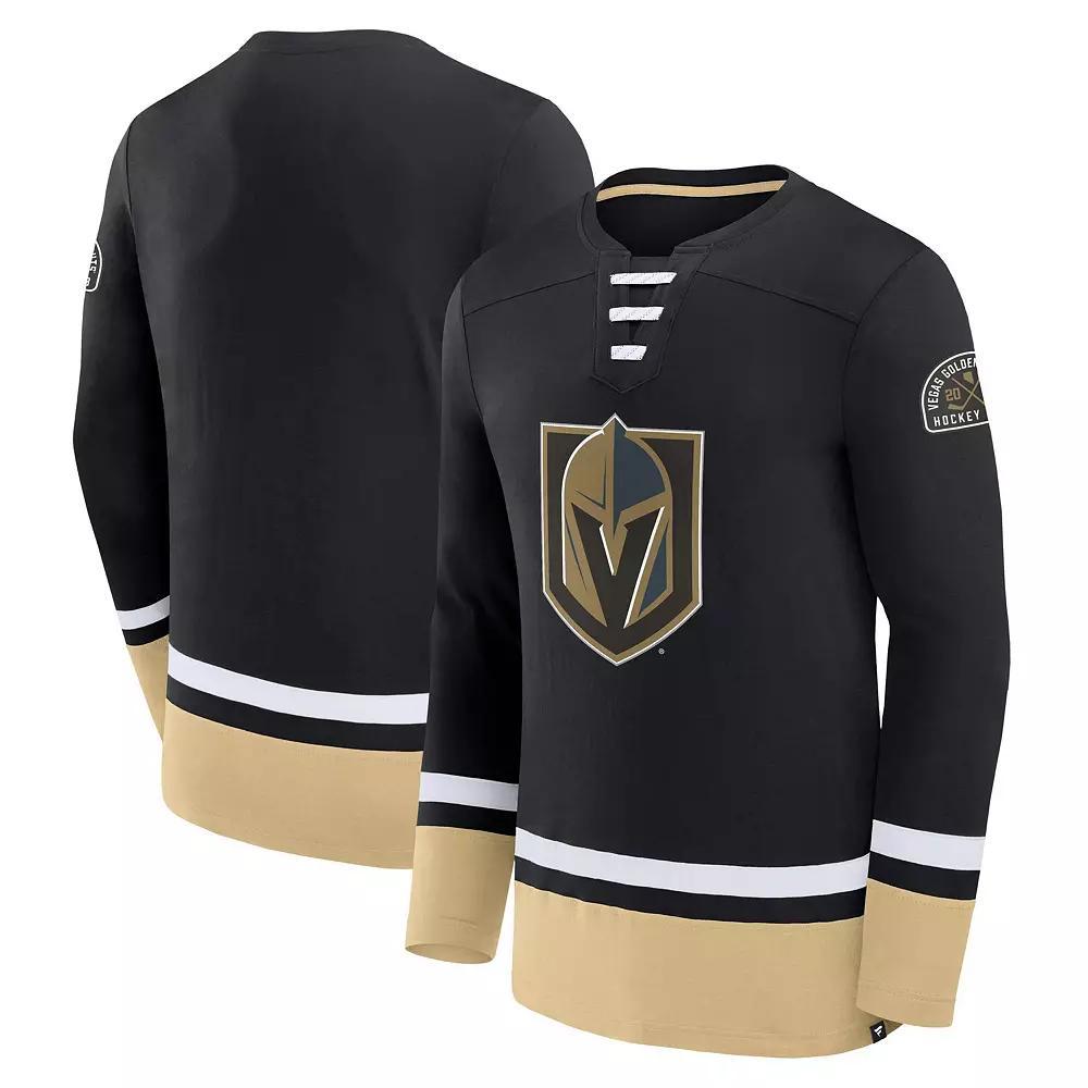 Men's Fanatics Black Vegas Golden Knights High Point Long Sleeve T-Shirt, Size: Medium, Lvk Black Product Image